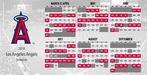 Los Angeles Angels Schedule .